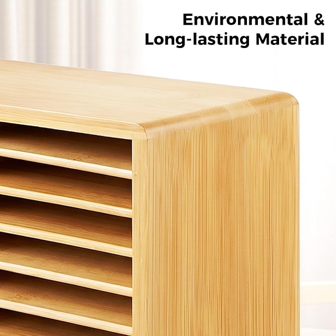 Marker Organizer For 216 Markers, Bamboo Storage Rack With Drawer | 24 Compartments And Pull-Out Drawer For Alcohol Markers, Pens, Art Supplies, Desks, And Craft Rooms