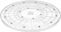 12" Acrylic Clear Lazy Susan Turntable | Steel Ball Bearing for 360-Degree Rotation,Durable Plastic Turntable for Tables Top,Cabinets,Spice Racks