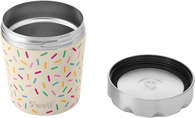 S'well Stainless Steel Ice Cream Chiller, 16oz, Sweet Sprinkle, Triple Layered Vacuum Insulated Container Keeps Ice Cream Frozen For Up To Four Hours, BPA Free