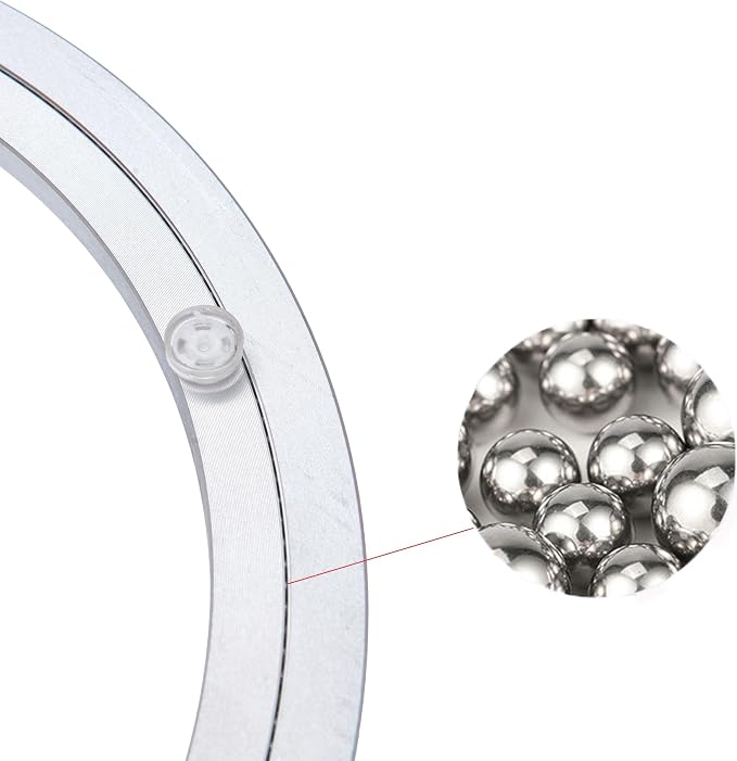 Aluminum Heavy Duty Lazy Susan Rotating Turntable Bearing Swivel Plate Hardware for Dining-Table (10 inch)