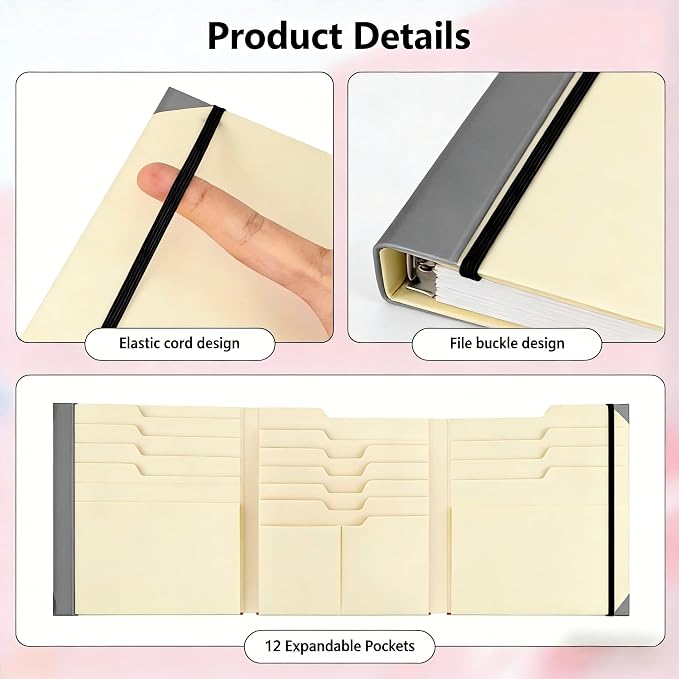 The Life Book Document Organizer Binder for Important Documents In Case I Die Binder End of Life Planning, Family Emergency Planner Organizer with Labels (Beige)