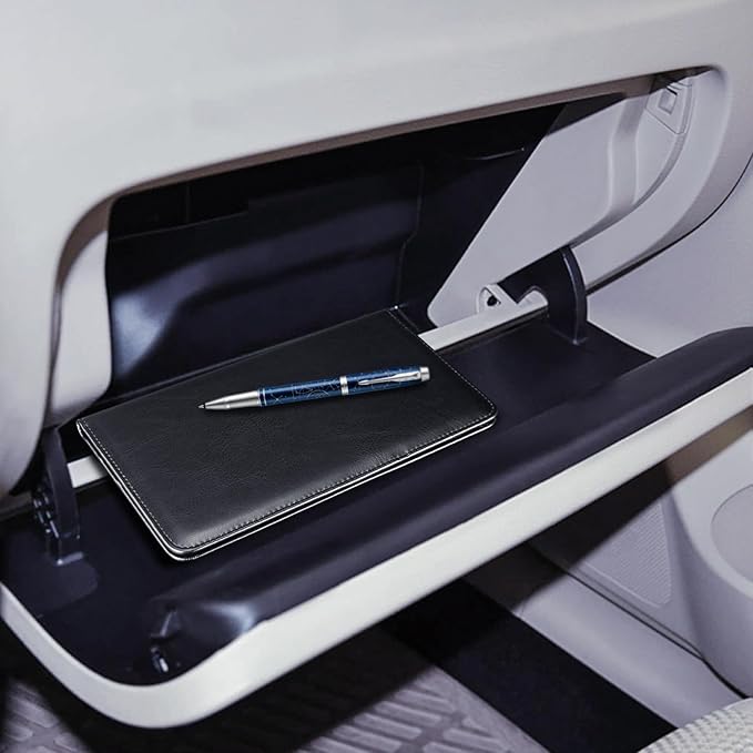 CoBak Car Registration and Insurance Holder | Vehicle Glove Box Organizer, Auto Truck Compartment Document Case with Magnetic Closure for Insurance & Driver License