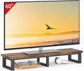 YAOHUOO 45" Large TV Riser for 32-60 inch TV, TV Riser Stand Shelf,Brown
