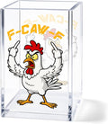 Funny Acrylic Pen Holder Cup, Hidden Message Desk Decor, Sarcastic Pencil Holder Organizer, Coworker Gag Gift, Office Desk Accessories