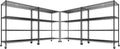REIBII 55.52''W Storage Shelves 2480LBS Wire Shelving Unit with Wheels Heavy Duty Metal Shelves for Storage Adjustable Garage Storage Rack Kitchen Shelving,75.62" H X 55.52''W X 24.02" D,4PCS