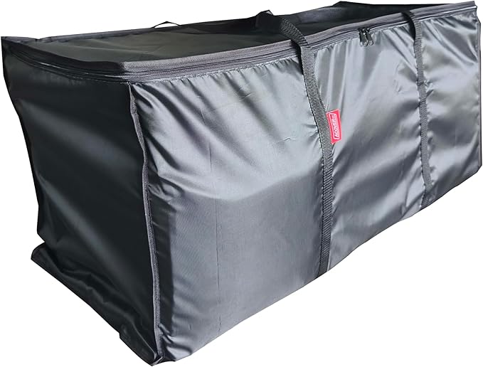 Large Moving Bags 2 Pack Black Heavy Duty Totes For Storage, Wrap Around Handles, Storage Bags for Space Saving,