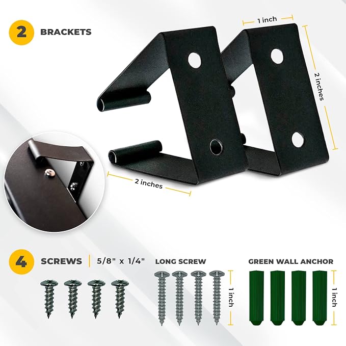 Heavy Duty Metal Power Strip Surge Protector Mounting Brackets, Compatible for All OPENTRON Models and Other Popular Brands