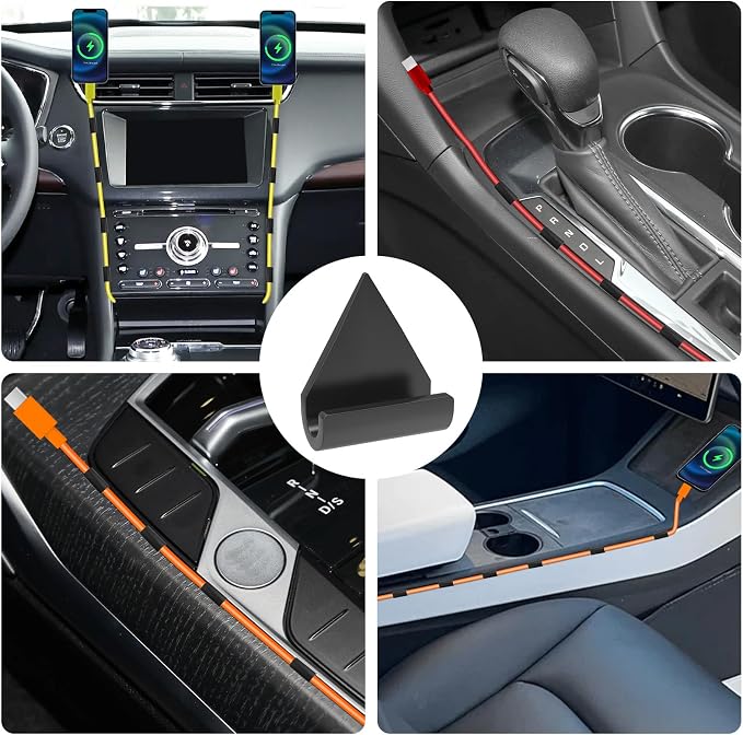 12 Pcs Car Trim Cable Clips, Car Cable Management Wire Organizer Cord-B | Neatly Organize Cables for Vehicle Interior, Easy Installation, Ideal for Phone Chargers, Dash Cams and More