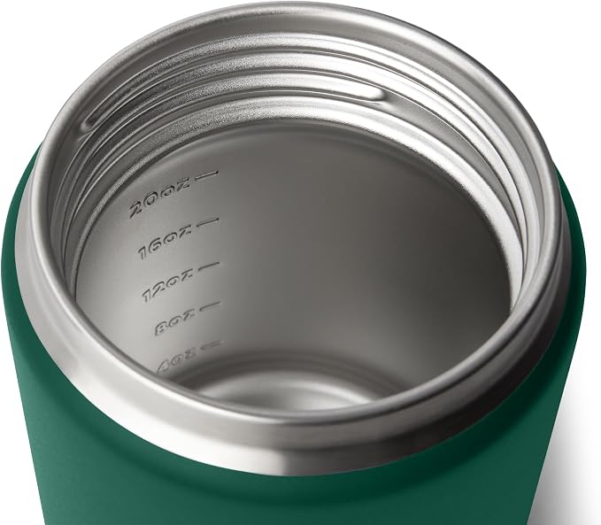 YETI Rambler 24 oz Food Jar, Vacuum Insulated, Stainless Steel, With Airtight Lid, Black Forest Green