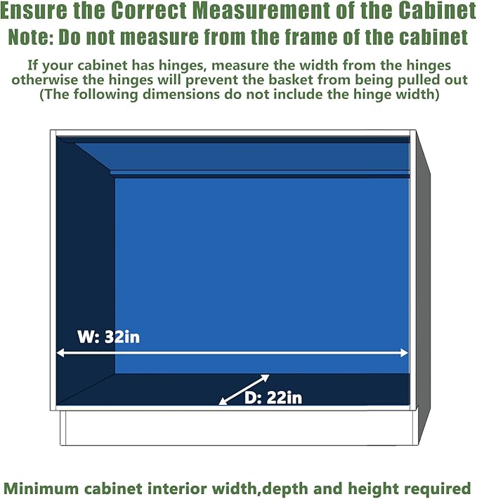 LOVMOR Pull Out Cabinet Organizer 28½" W x 21½" D, Kitchen Cabinet Pull Out Shelves Slide Out Storage