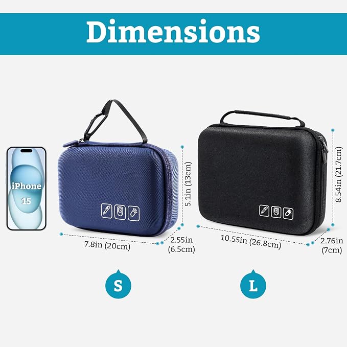 ProCase Diabetes Travel Case for Diabetic Supplies -Wine | Hard Storage Bag for Glucose Meter, Insulin Pen, Test Strips, Syringes, Needles & More; Organizer for Diabetic Care Kits