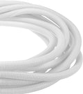 DMiotech 10ft Wire Loom Split Tubing 3/4 Inch(19.1mm) ID, Cord Protectors from Pet Flexible Conduit Cable Management for Office Home Garden, White