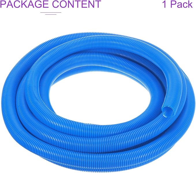 DMiotech 20ft Wire Loom Split Tubing 1 Inch(25.5 Mm) ID, Cord Protectors from Pet Flexible Conduit Cable Management for Office, Home, Garden, Blue