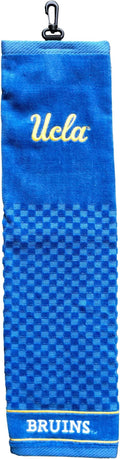Team Golf NCAA UCLA Bruins Embroidered Golf Towel Embroidered Golf Towel, Checkered Scrubber Design, Embroidered Logo