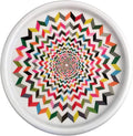 French Bull Lazy Susan Round Rotating Melamine Kitchen Pantry Cabinet Tableware Organizer-Platter, Turntable, Serving, 9-inch, Ziggy