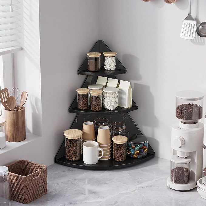 Bathroom Counter Organizer,Bathroom Organizers and Storage,Vanity Organizer | 3 Tier Corner Bathroom Counter,Bathroom Sink Organizer,Makeup Organizer,Bathroom Countertop Organizer,Perfume Organizer