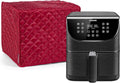 Covermates Keepsakes Air Fryer Cover – Quilted Deep Fryer Appliance Protector for Kitchen Counter Storage – Dust & Stain Resistant – Washable Slip-On Design, Red