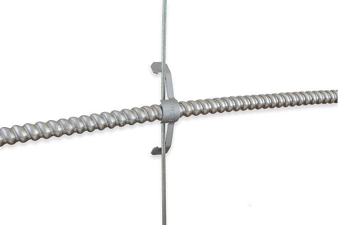 Conduit Cable Support Clip to Ceiling Wire, Threaded Rod & Flanges. Heavy Duty Spring Steel Clip 50 Pack