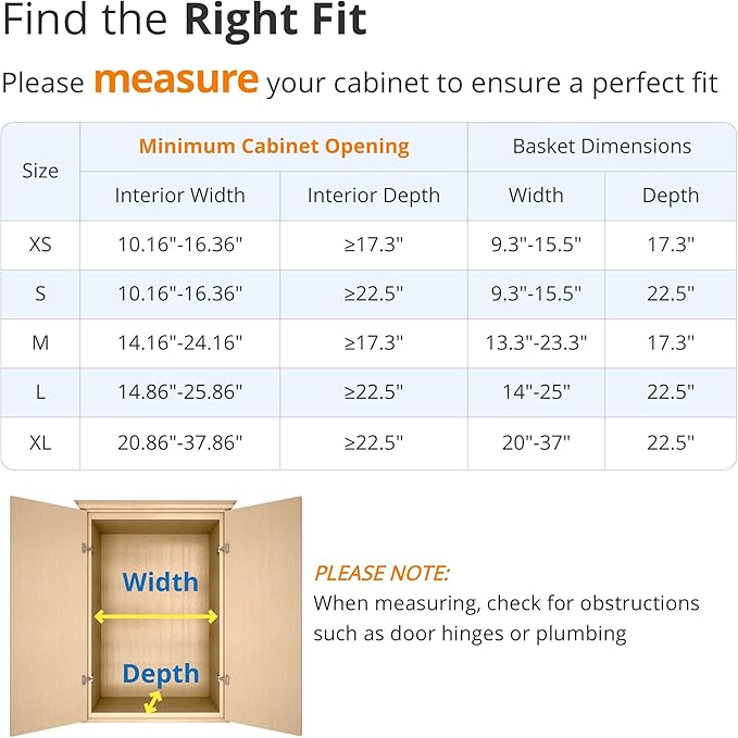 Expandable Pull Out Drawer Cabinet Organizer, Adjustable Width Bottom-Mounted Slide Out Storage Shelves for Cabinets, Required Cabinet Size (14.16"~24.36", D≥17.3"), 1 Pack, Stainless Steel