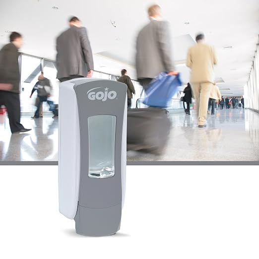 GOJO ADX-12 Push-Style Foam Hand Soap Dispenser, Black, for 1250 mL GOJO ADX-12 Foam Hand Soap Refills (Pack of 1) - 8886-06