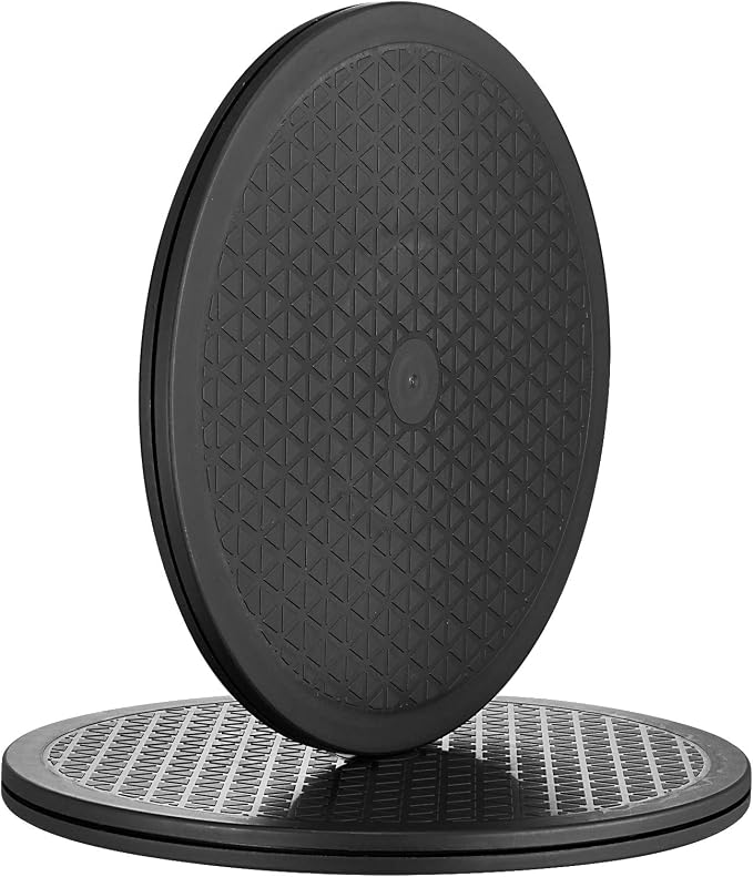 Heavy Duty Rotating Swivel Stand with Steel Ball Bearings - Lazy Susan Spray Paint Turntable for Flat Panel Monitors, Potted Plants,TV's, Sculpture, Speakers (12 inch-2pack)