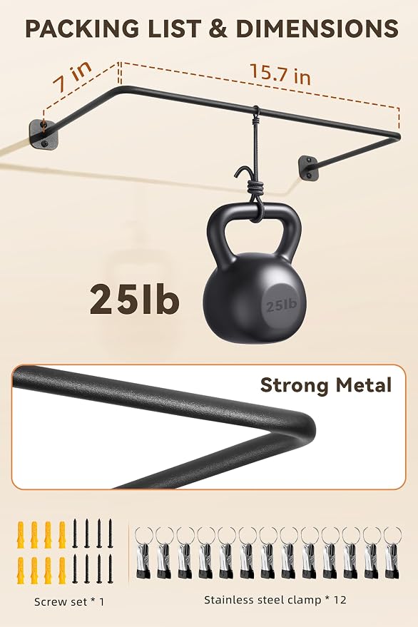 Cowboy Hat Rack for Wall Cowboy Hats Hook 12 Clips Metal Cowboy Hat Hanger | Hat Organizer for Bucket Baseball Caps Sunhat Winter Beanies Fedora Hat Holder on Wall Women Men Closet Black 2 Pcs