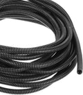 DMiotech 33ft Wire Loom Split Tubing 1/4 Inch(6.5 Mm) ID, Cord Protectors from Pet Flexible Conduit Cable Management for Office, Home, Garden, Black