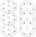 6PCS Small Lazy Susan 6 Inch, Transparent Acrylic Turntable for Cabinet Organization, 360 Degree Rotating Spice Rack for Kitchen, Fridge, Pantry & Bathroom Vanity
