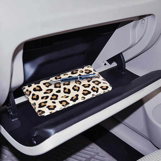 CoBak Car Registration and Insurance Holder | Vehicle Glove Box Organizer, Auto Truck Compartment Document Case with Magnetic Closure for Insurance & Driver License