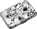 Coco Rossi Credit Card Holder RFID Aluminum Small Mini Wallet Women | Metal Wallet, Business Cards Holder, ID Case, Slim Sleeves, Womens Girls Gift, Carry Proof Wallets for Travel, Cartoons
