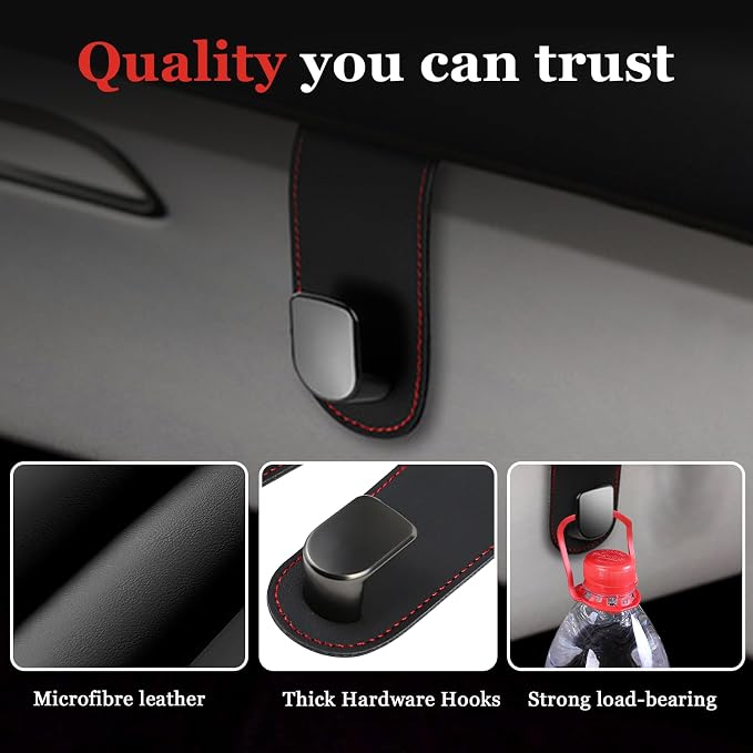 wuyaoyao Car Co-Pilot Glovebox Hooks, Automotive Co-Pilot Glove Box Hanging Storage Hook, Vehicle Purse Hanger Organizer for Handbag Grocery Bag Umbrella, Universal Car Accessories (Single Hook)