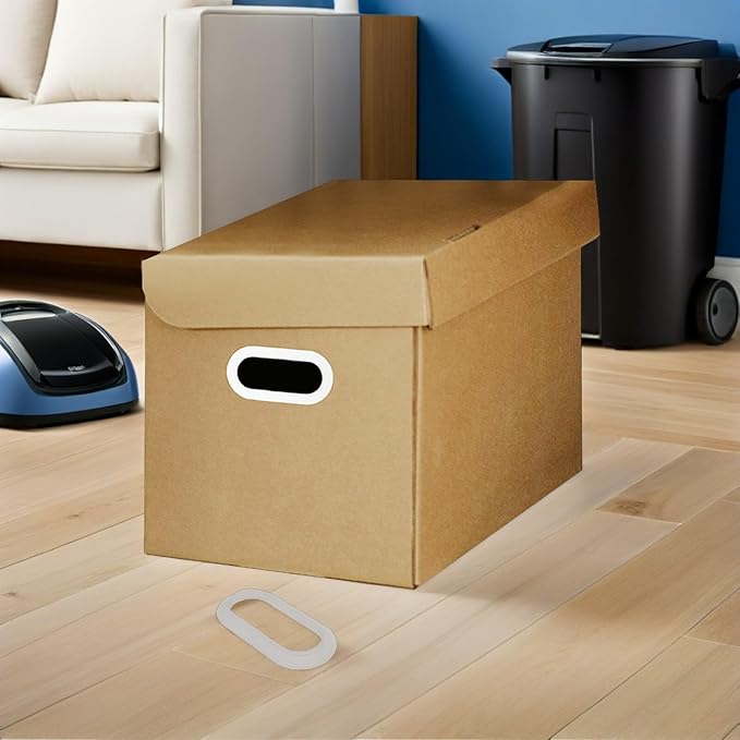 FOMIYES 10pcs Plastic Cardboard Box Handles Heavy Duty Carry Handles for Moving Storage Organizers and Packing Boxes