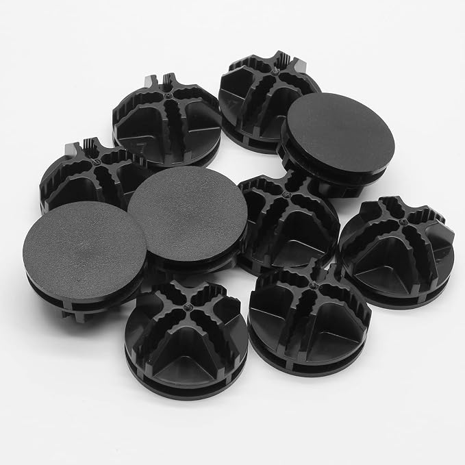 30 Pcs Wire Cube Connectors for Modular Storage Shelving (Black) | Durable ABS Plastic, 8-Slot Multi-Directional Design, Fits 3.5mm Panels, Reusable Connectors, for Wire Cube Shelving