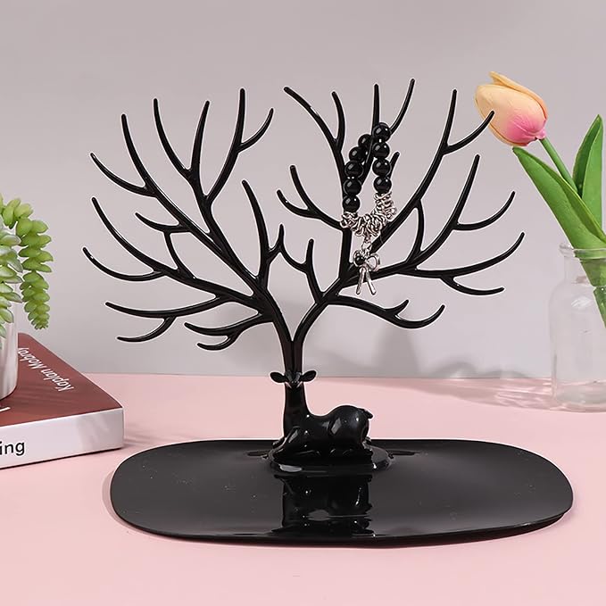 Jewelry Organizer Hanging Tree Rack, Jewelry Display Stand | Tree Tower Rack Hanging Organizer, For Necklace, Earrings, Bracelet, Ring, Jewelry Tree Stand Rack