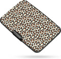 Credit Card Holder RFID Aluminum card case Leopard mini Wallet Women Men | ABS Business ID Case,Hard Case Large Capacity 6 Slots, Waterproof Durable ，Secure Closure Slim Small Credit Card Protector