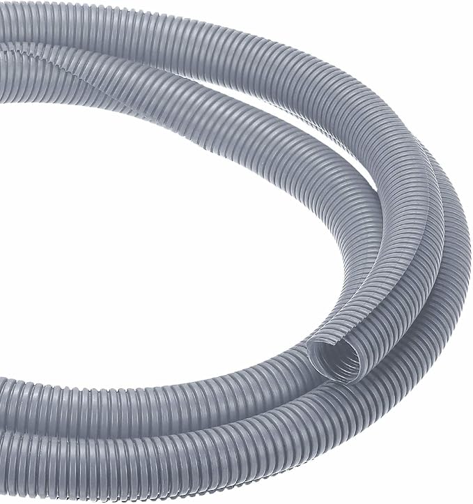 DMiotech 10ft Wire Loom Split Tubing 1 1/4 Inch(31.8mm) ID, Cord Protectors from Pet Flexible Conduit Cable Management for Office Home Garden, Gray