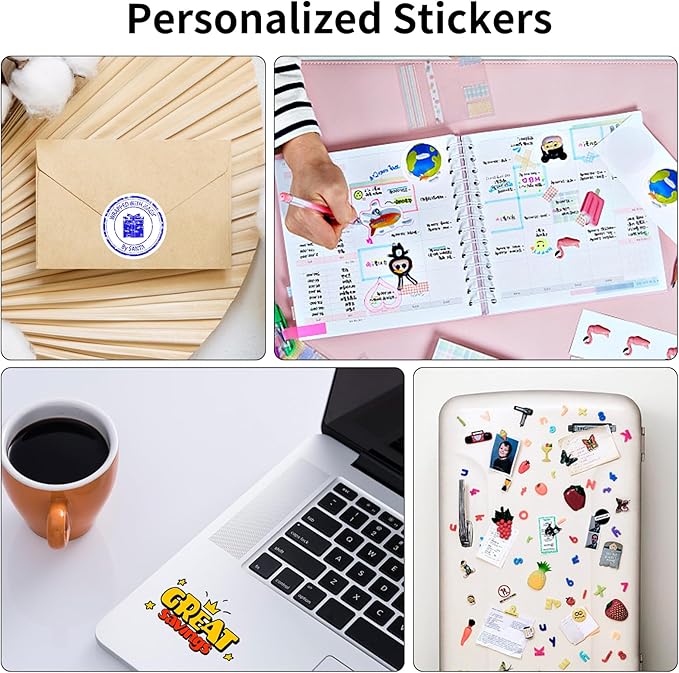 8.5" x 11" Full Sheet Label Sticker Paper for Laser & Inkjet Printers,Self Adhesive Full Page Shipping Labels,Printable White Matte Mailing Label Stickers(1200 Sheets,1200 Labels)