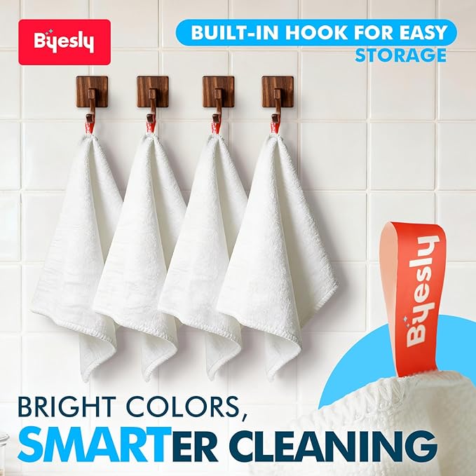 50-Pack Microfiber Cleaning Cloth, 11.5x11.5 Microfiber Towels for Cars, Dishes & House, for Detailers, Chefs & Efficient Home | Scratch-Free, Lint-Free, Ultra Absorbent(White)