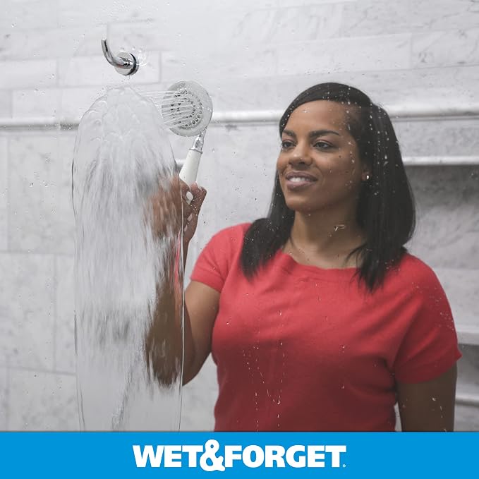 Wet & Forget Shower Cleaner Multi-Surface Weekly No Scrub,Bleach-Free Formula Vanilla Scent,128.00 Fl Oz,(Pack of 2)