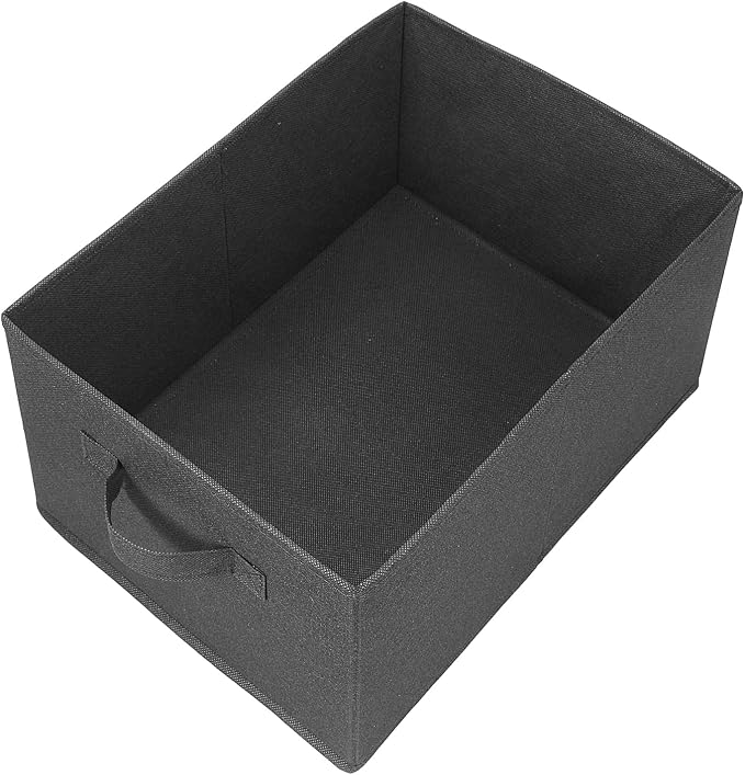 Collapsible Storage Bins, Foldable Organizers and Storage Baskets Cube Storage Bin for Bedroom Living Room, Black, 15.4x11.4x7.9inch, 4 Pack