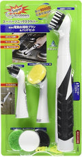 Sonic Scrubber – Super Electric Cleaning Brush | 3 Heads & 4 Multi-Firm Pads to Scrub, Polish & Clean Tile, Grout, Kitchen, Bathroom & More | Water-Resistant | Well-Loved in Japan