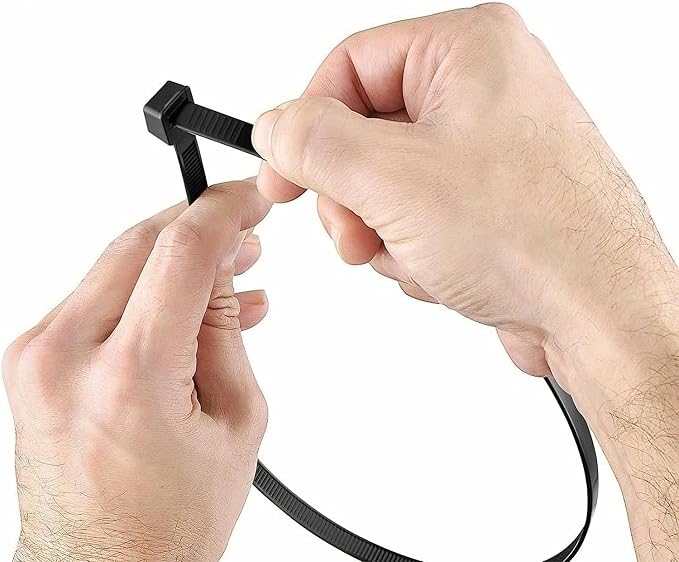 Zip Ties 14 Inch Black Cable Ties Wraps 100 Pcs with 60 Pounds tensile | Long plastic ties wraps 100 pcs/Pack