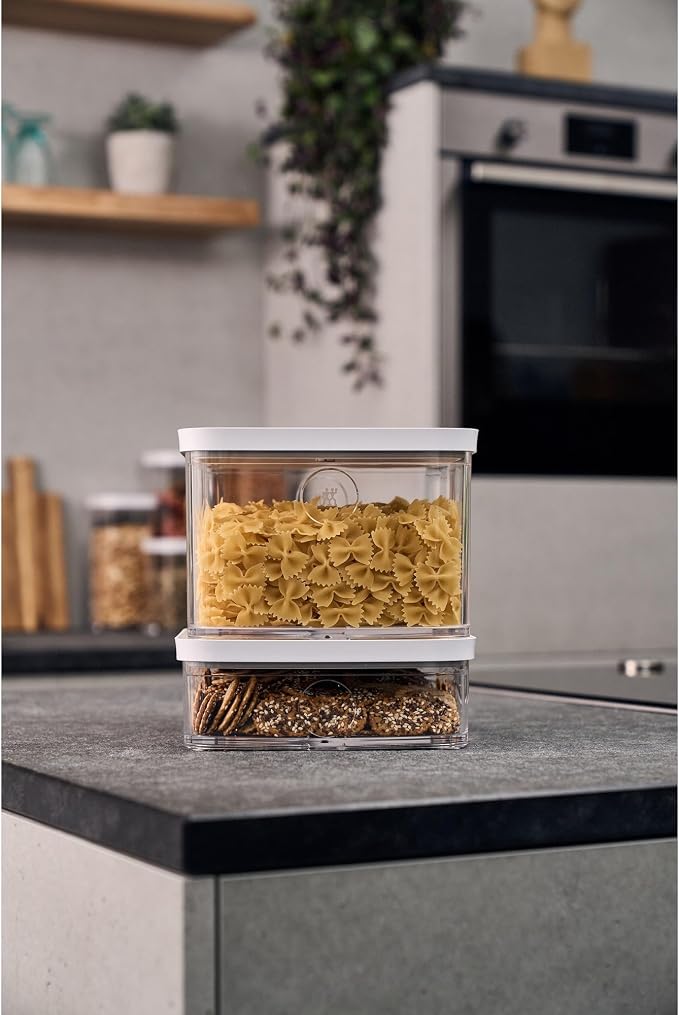 ZWILLING Fresh & Save Cube Box, Plastic, Airtight Dry Food Storage Container, Large Tall Cube, 2L Container, 4.2-qt