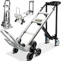 CSHT-2243B 3 in 1 Industrial Convertible Aluminum Hand Truck Dolly Cart, 1000 LBS Capacity, Heavy Duty Stair Climbing Utility Trolley Platform Cart with Wheels for Transport & Moving