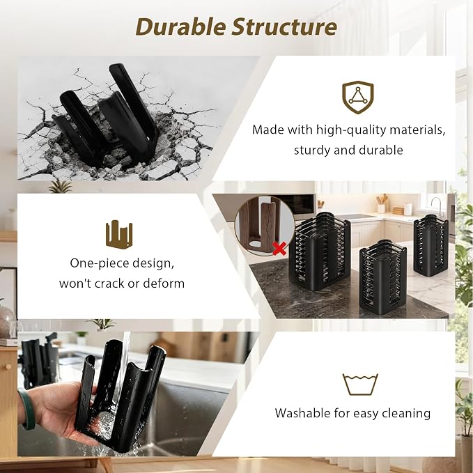 3PCS Lid Organizer for Rubbermaid Brilliance Nap-on Lids (Holds 30 Lids) | Food Container Lid Organizer for 4.7 Cup, 3.2 Cup, 1.3 Cup, 0.5 Cup Containers (Holds 30 Lids) Black