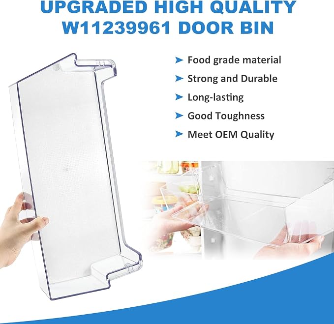 UPGRADED W11239961 Door Shelf Bin Compatible with Whirlpool WRS321SDH WRS311SDH WRS325SDH Refrigerator, Replaces W10900538 AP6333410 PS12578777
