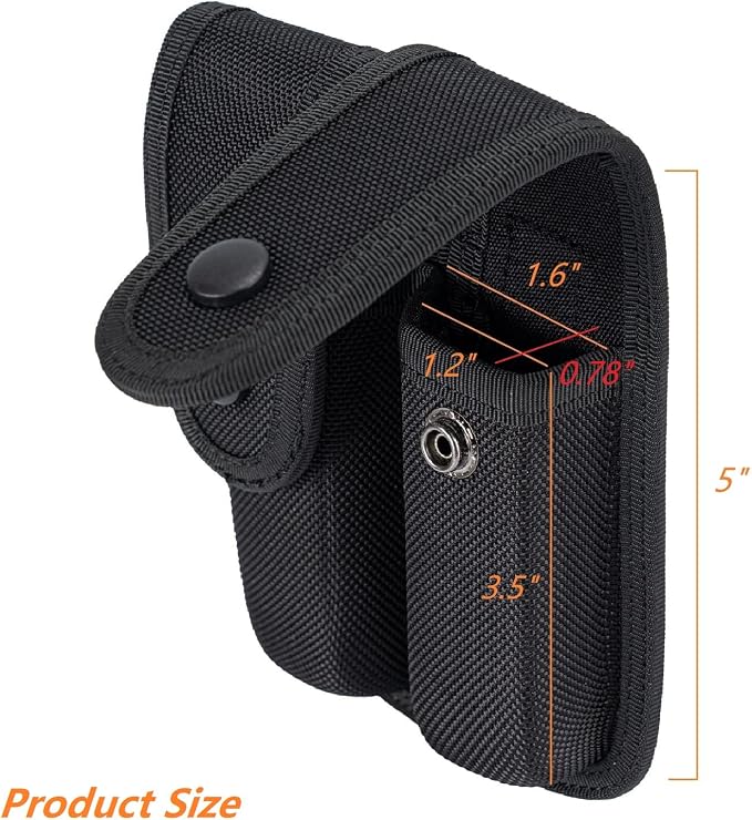 TACNEX Single/Double Magazine Pouch Duty Belt Nylon Mag Holder Pistol Mag MOLLE Holster Carry Case Compatible w/Double & Single Stack Magazines .380, 9mm & 40 Cal for Glock H&K Ruger S&W M&P Walther