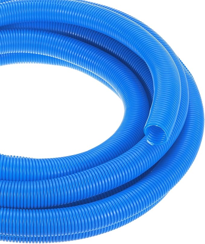DMiotech 20ft Wire Loom Split Tubing 1 Inch(25.5 Mm) ID, Cord Protectors from Pet Flexible Conduit Cable Management for Office, Home, Garden, Blue