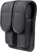 Molded Double Mag Pouch Holster with Double and Single Stack Magazines .380, 9mm & 40 Cal for S&W M&P Ruger Glock Walther H&K