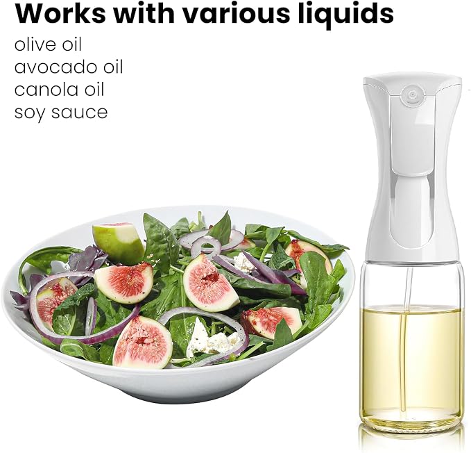 Mistifi oil spray Premium 150ml Glass. Fine Mist Spray Bottle for Air Fryer, Olive Oil, Healthy Nonstick Frying, Commercial & Home Kitchen Use (150ml Glass bottle 886)